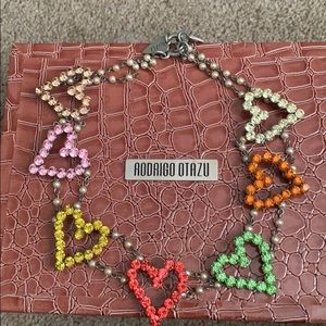 Rodrigo Otazu Swarovski heart necklace